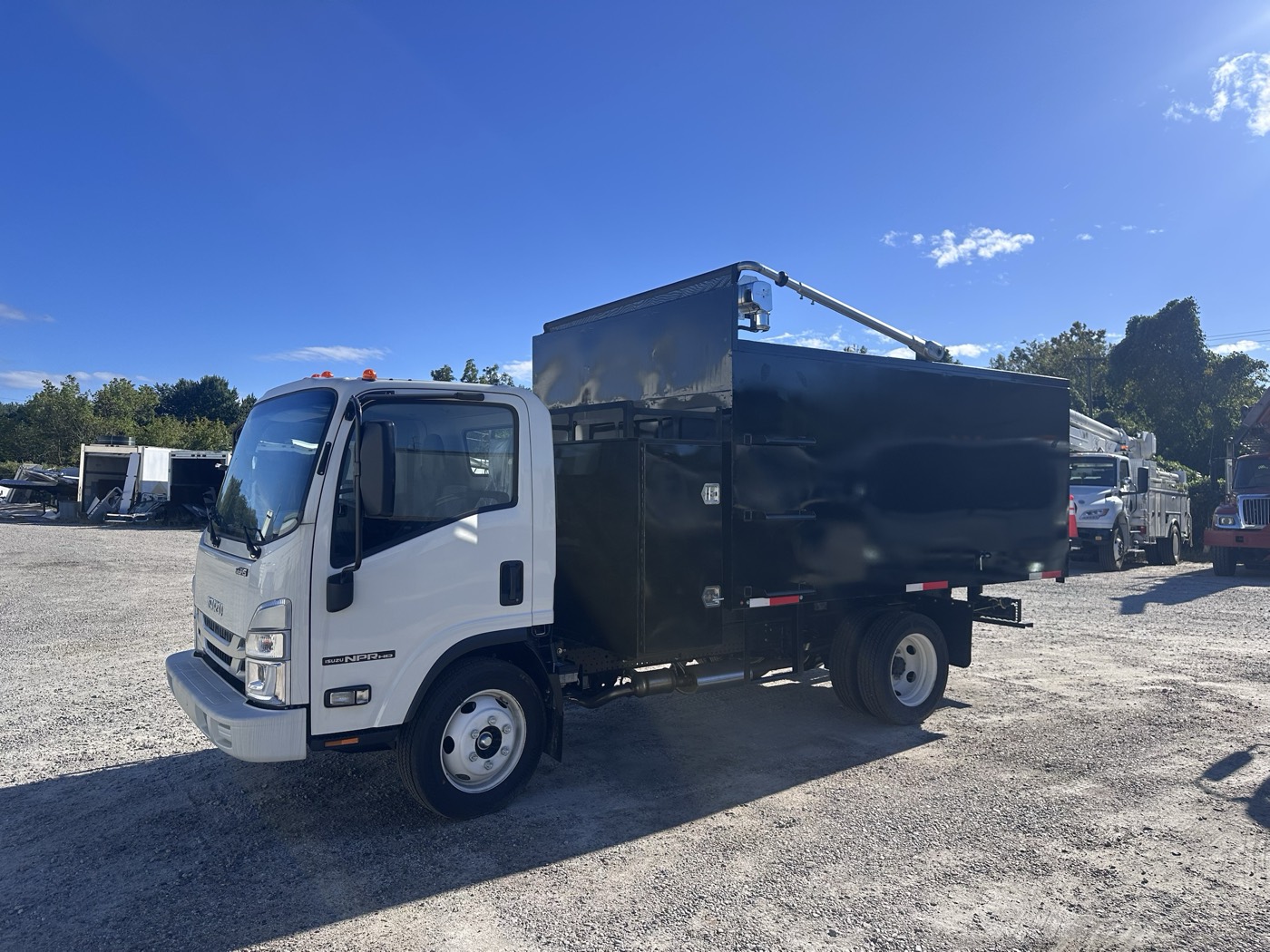 Driver side of the 2026 Isuzu NPR HD STB build